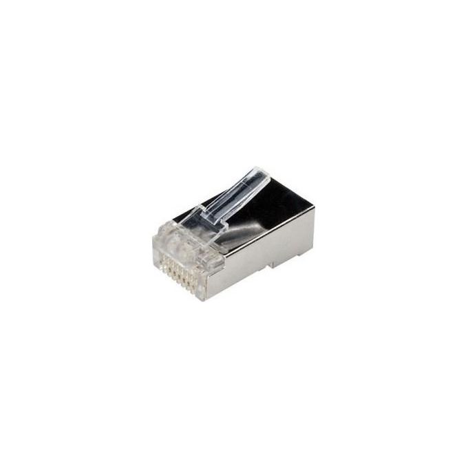 Plug Rj45 Rete Cat.6 Ftp Transparet Conf. 10pcs Adj