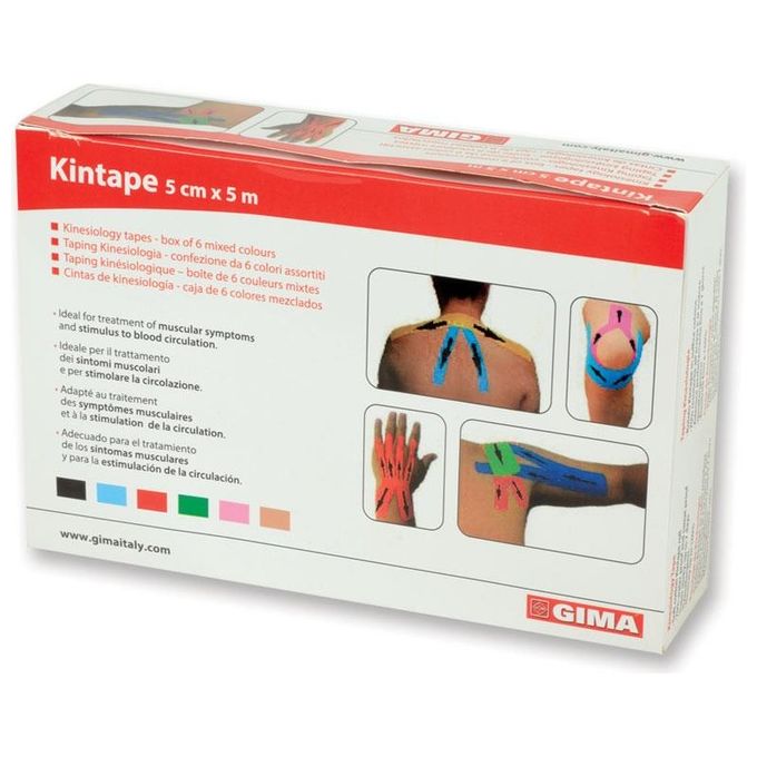 Taping Kinesiologia 5 M X 5 Cm - Mix 6 Colori 1 pz.