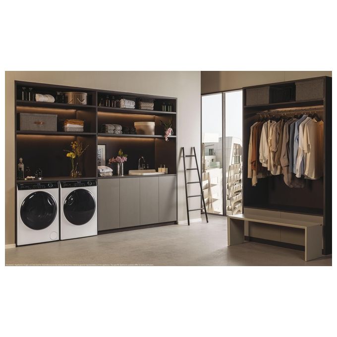 Haier HW90-B14959U1 I-Pro Series 5 Lavatrice Carica Frontale 9 Kg 1400 rpm Classe A Direct Motion Wi-Fi Vapore ABT (85x60x57 cm) colore Bianco