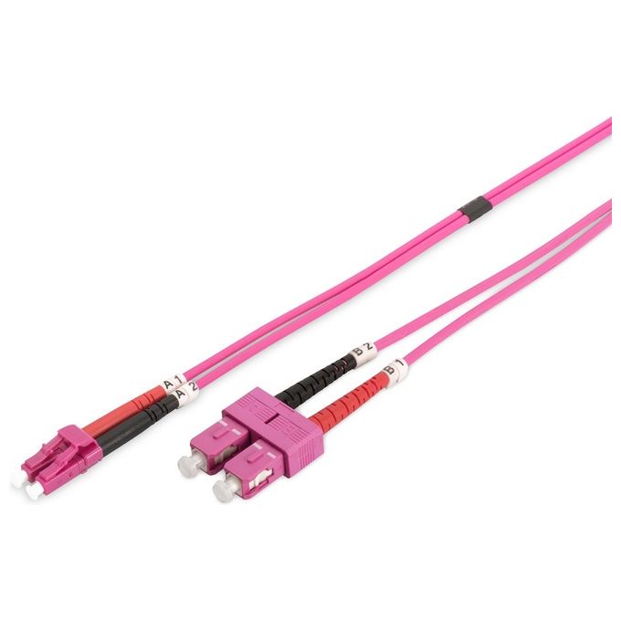 Digitus cavo fibra ottica lc a sc multimode duplex 50-125 mt.2 om4