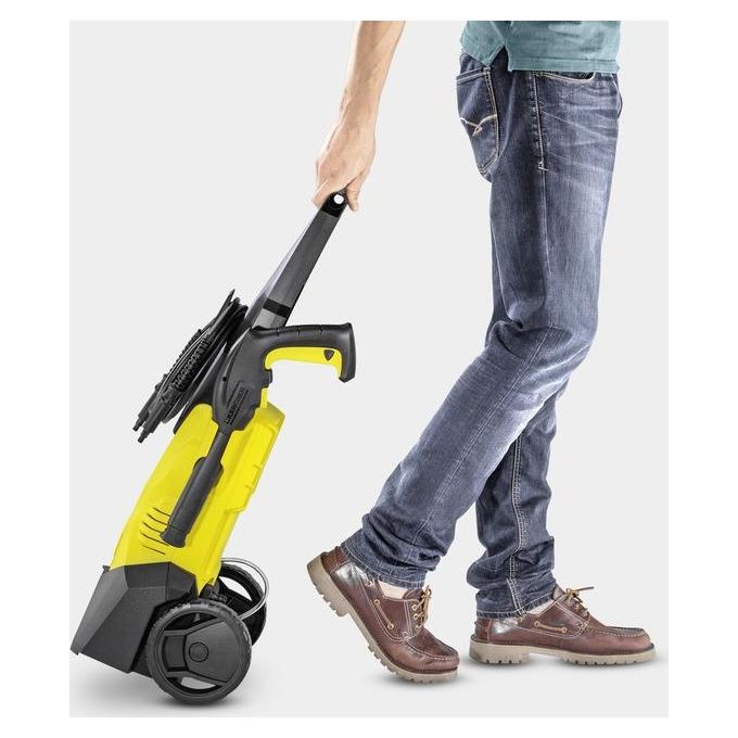 Idropulitrice Kärcher K 3 da 120 Bar, 2 Lance: 1 Ugello MangiaSporco + 1 Vario Power, Serbatoio detergente e erogazione dalla lancia + Tubo alta pressione 6m