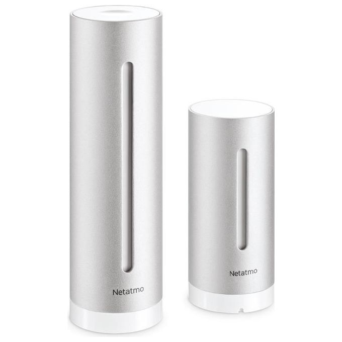 [ComeNuovo] Netatmo Stazione Meteo NWS01-EC con Sensore Esterno Wireless, Finitura Argento, Monitoraggio Climatico Avanzato