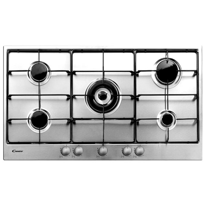 Candy PG9531SX Piano Cottura a Gas 5 Zone 75 cm Acciaio Inox