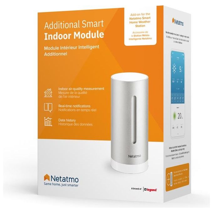 Netatmo NIM01-WW Modulo Aggiuntivo per La Stazione Meteo, Aluminium