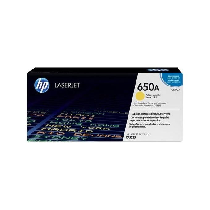 HP 650A Giallo originale cartuccia toner ( CE272AC ) Contract per Color LaserJet Enterprise CP5520, CP5525, M750
