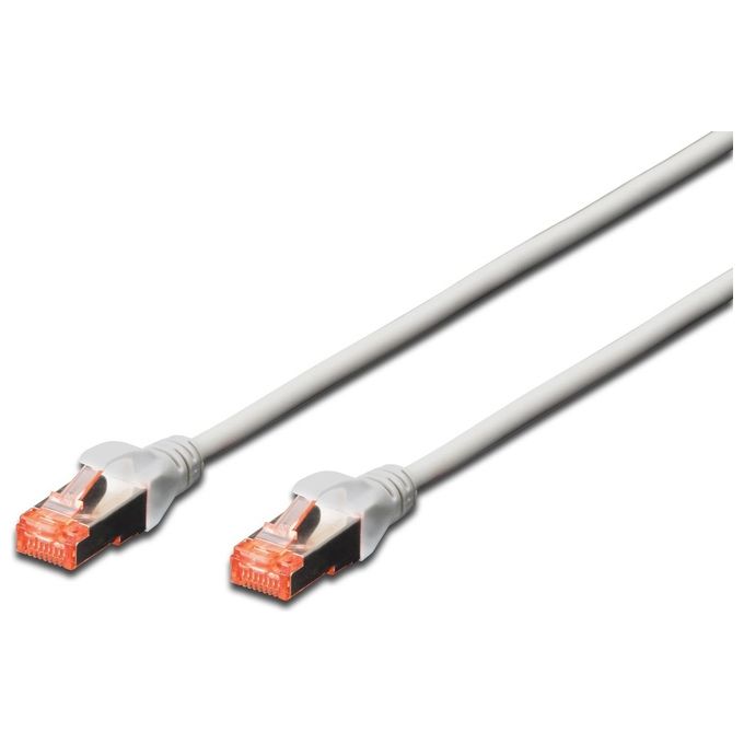 Digitus cavo rete s-ftp cat.6 doppia schermatura ls0h colore grigio mt. 5