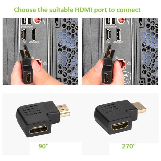 Techly Adattatore Hdmi Angolato 270 Gradi