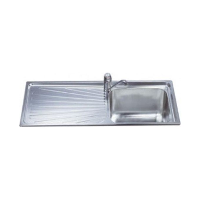 Smeg SGE116.1S Lavello da Incasso Standard Estetica Universale 1 Vasca + Gocciolatoio Sinistro 116 cm Acciao Inox