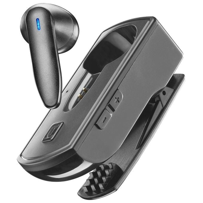 Cellular Line CLIP PRO Auricolare Bluetooth Mono con Base di Ricarica con Clip