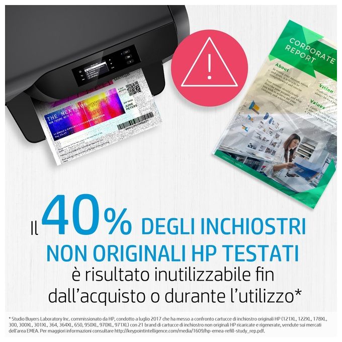 Hp testina per thinkjet e quietjet nero su stampa nor