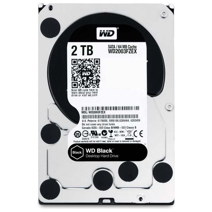 Wd Black Desktop 2tb 64mb 3,5'' Sata 6gb-s 7200rpm