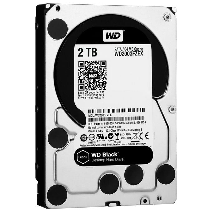 Wd Black Desktop 2tb 64mb 3,5'' Sata 6gb-s 7200rpm