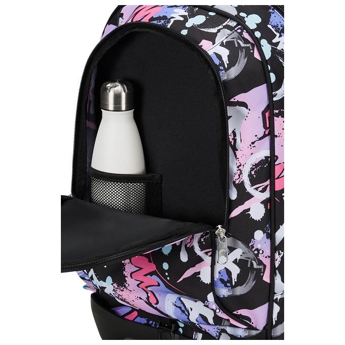 Seven Trolley Scuola Jack 2 Ruote Nero Fucsia Mark On Girl