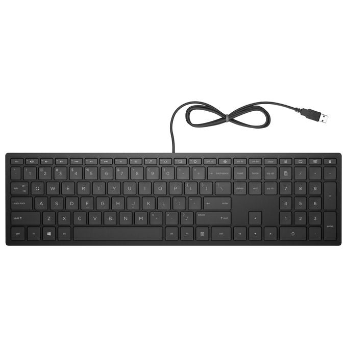 HP Pavilion 300 Tastiera con Cavo Usb Nero
