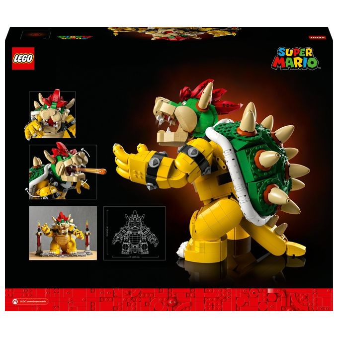 LEGO Super Mario 71411 Il Potente Bowser, Kit di Costruzioni per Adulti, Idee Regalo, Personaggio Snodabile 3D da Collezione