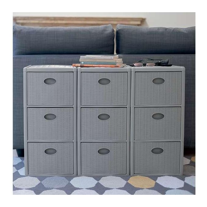 Stefanplast Cassettiera P.3 Elegance Moka 30x40x60cm