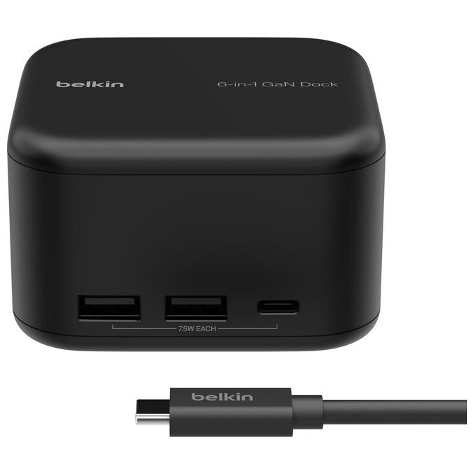 Belkin Connect Core Dock 6 in 1 GaN USB-C GaN 130W 96W PD