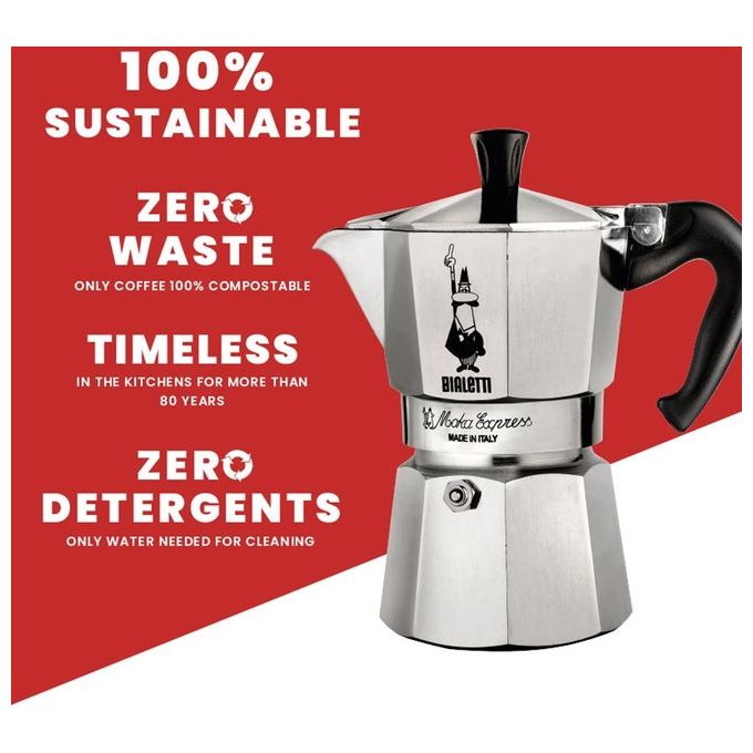 Bialetti Caffettiera Moka Express 4 tazze