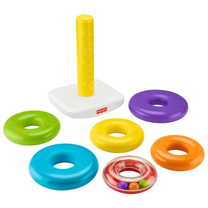Fisher-Price Piramide Gigante Giocattolo Impilabile per Bambini 12+ Mesi
