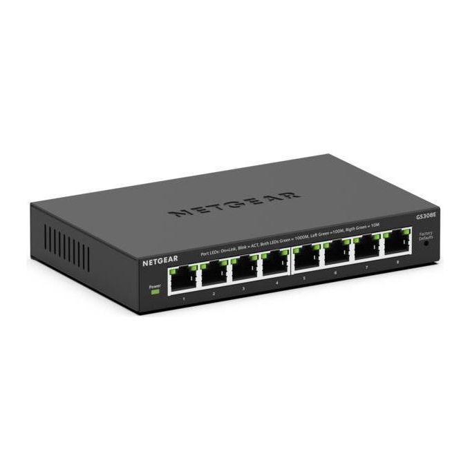 Netgear 300 Series SOHO Plus GS308E Switch L3 Lite Intelligente 8 X 10-100-1000