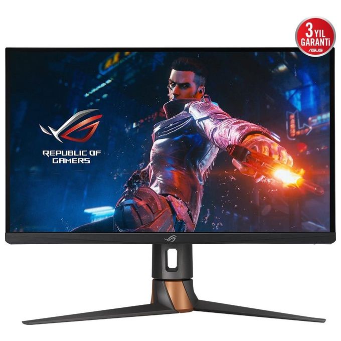 ASUS Monitor Gaming ROG Swift PG27AQN 27'', Frequenza 360Hz, Risoluzione 2560x1440 QHD, Nvidia Reflex, Ultrafast IPS, Tempo di Risposta1ms, HDR10, DP-HDMI