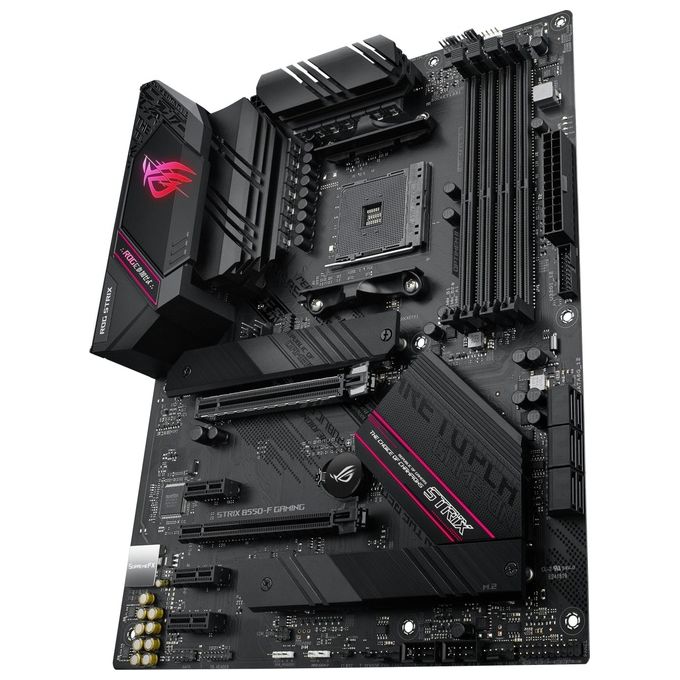 ASUS SCHEDA MADRE GAMING AMD B550 ATX CON PCIE 4.0, STADI DI ALIMENTAZIONE IN TEAM, ETHERNET INTEL 2.5GB, 2xM.2 CON DISSIPATORI DI CALORE, SATA 6 GBPS, USB 3.2 GEN 2 E ILLUMINAZIONE RGB AURA SYNC