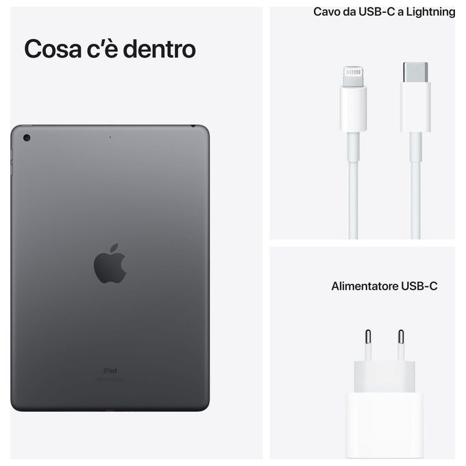 Apple iPad 10.2'' 256Gb Wi-Fi 9ª Generazione Grigio Siderale