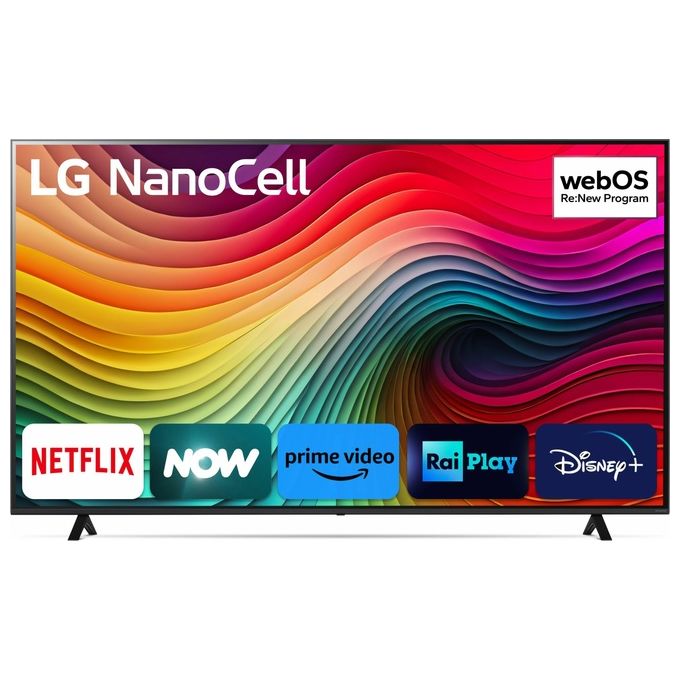 Lg 75NANO82T6B NanoCell Tv 75 pollici 4K 3 HDMI Smart TV 2024 Webos