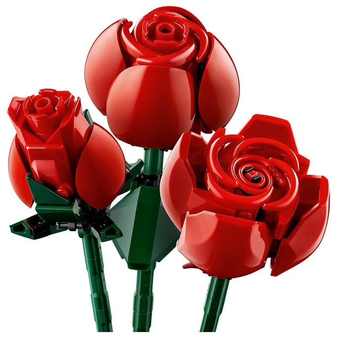 LEGO Icons 10328 Bouquet di Rose, Set Fiori Finti per Adulti, Decorazione Casa, Idea Regalo per Lei o Lui, Collezione Botanica