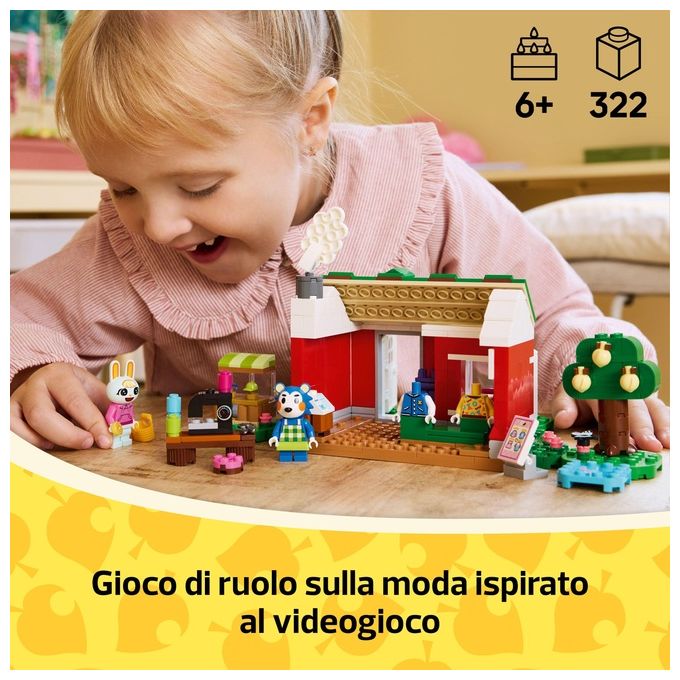 LEGO 77055 Animal Crossing - La sartoria delle Sorelle Ago e Filo, Set da Costruzione 322 Pezzi con Minifigure di Mabel e Sasha, Eta' 6+