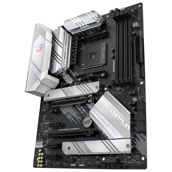ASUS ROG STRIX B550-A GAMING Scheda Madre AMD B550 Ryzen AM4 Gaming ATX con PCIe 4.0