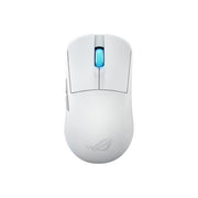 ASUS ROG Harpe Ace Mini - Mouse da gioco wireless 49 g leggero sensore ottico AimPoint Pro 42K microinterruttori ottici ROG Polling Rate Booster Esports e FPS piccolo medio bianco lunare