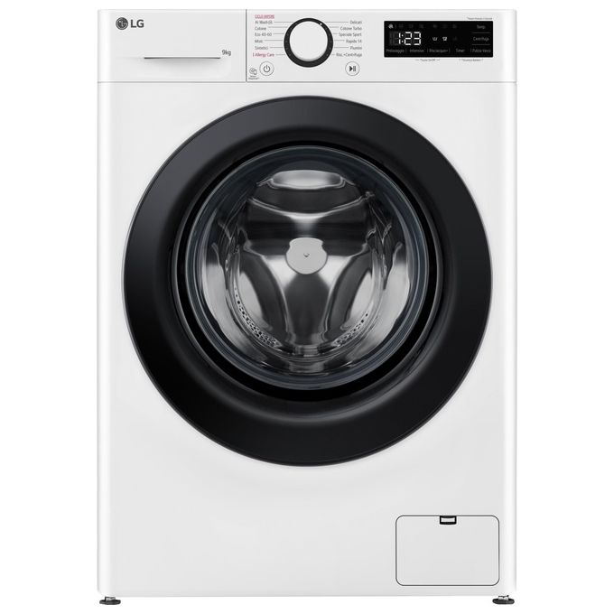 LG F2R3S09NSWB Lavatrice 9Kg AI DD Classe Energetica A-10% 1200 Giri Vapore AI Wash