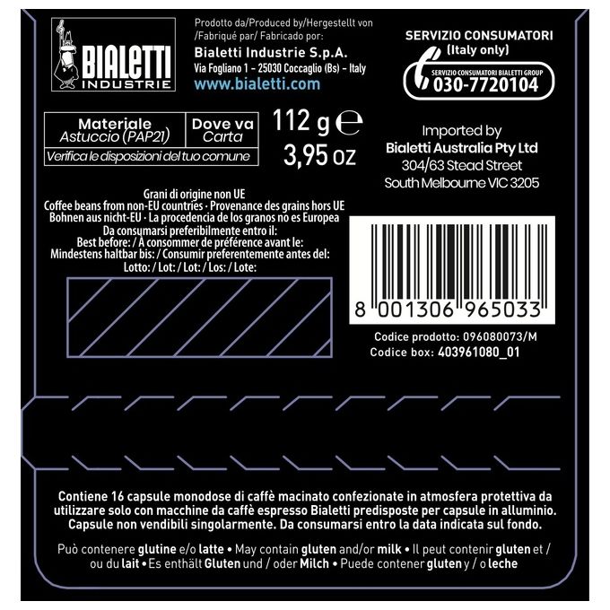 Bialetti Capsule Caffe Conf.16 Napoli Gusto Intenso