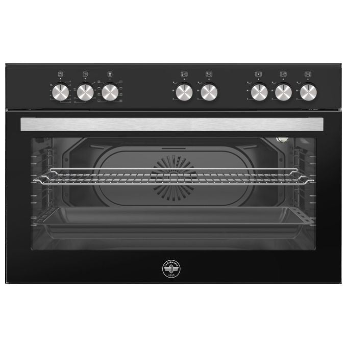 LaGermania SE965ENE24 Cucina a gas con 5 Fuochi e forno elettrico ventilato Classe A 8 funzioni Nero