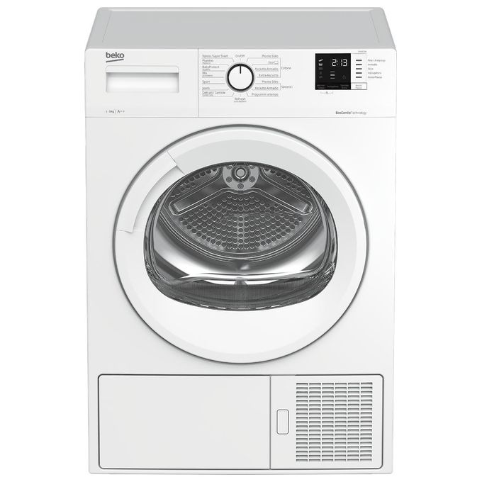 BEKO DRX923W Asciugatrice a Pompa di Calore Classe A++ Capacita di Carico 9 Kg EcoGentle Cestello AquaWave