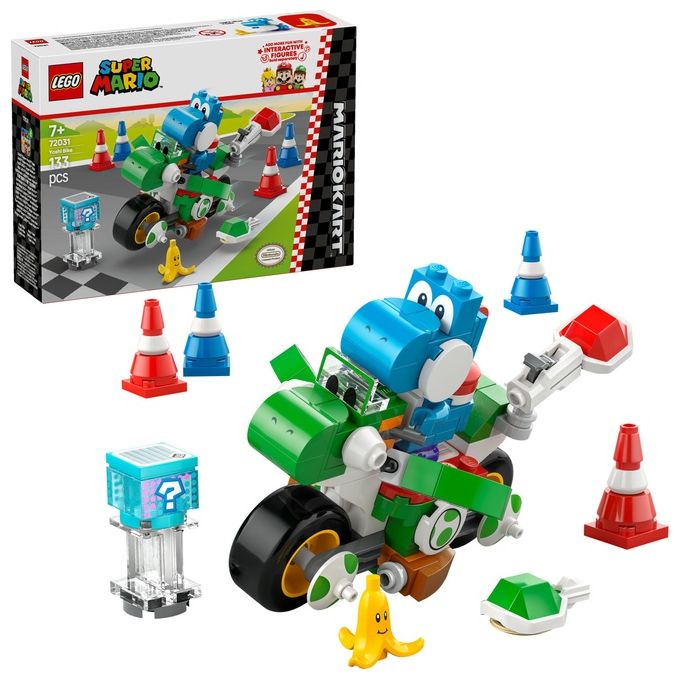 LEGO Set Moto Yoshi 72031 Mario Kart Super Mario in Edizione Esclusiva per Appassionati di Costruzioni Creative