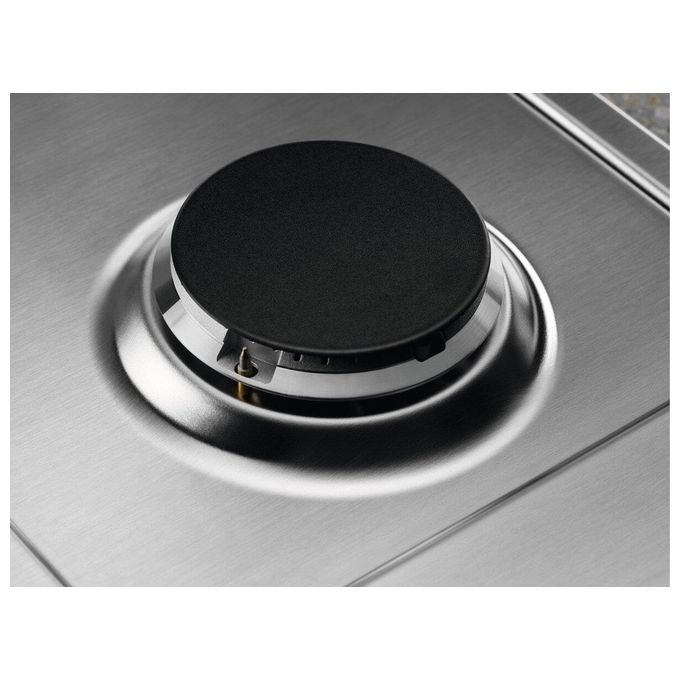 Electrolux KGS7566S2X Piano Cottura da Incasso a Gas 75 cm 5 Fuochi Speed Burner Inox Griglie in Ghisa Slim Profile