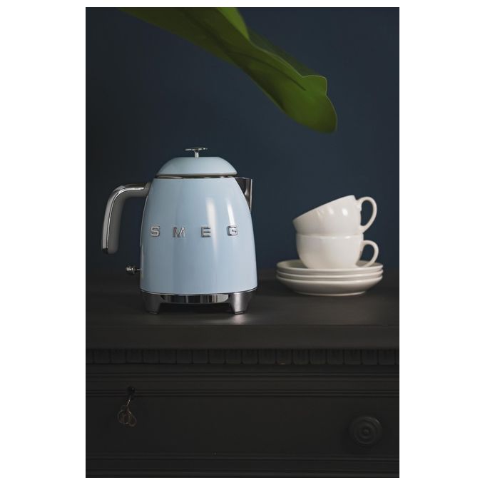Smeg KLF05PBEU Bollitore 0.8 Litri Stile Blu 50's Style