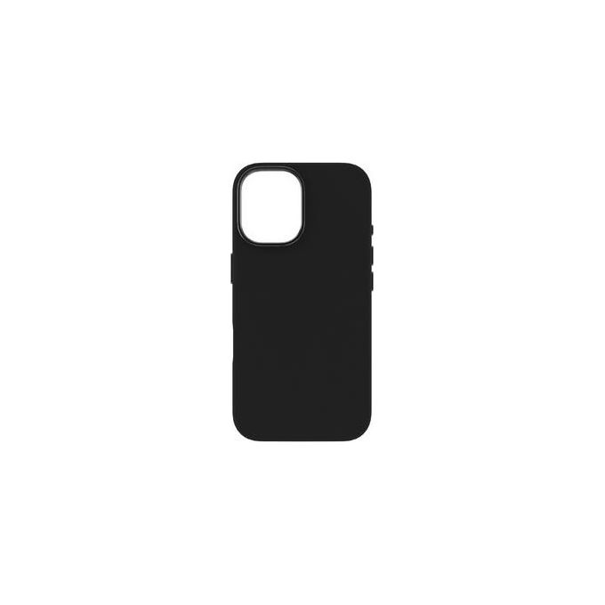 Tunit Clear Cover per iPhone 16 Soft Touch in Silicone con MagSafe Nera
