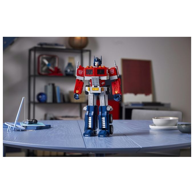 LEGO Icons Optimus Prime, Modellino da Costruire 2 in 1 del Leader dei Transformers, Set da Collezione per Adulti, 10302
