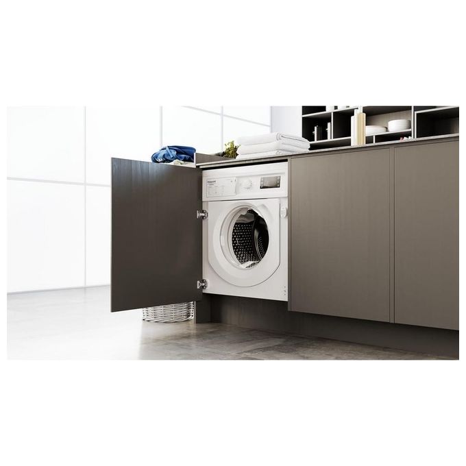 Hotpoint BI WMHG 81485 EU Lavatrice da Incasso Frontale 8 Kg 1400 rpm Classe B Motore Inverter 70 dB (82x59.5x54.5 cm) colore Bianco
