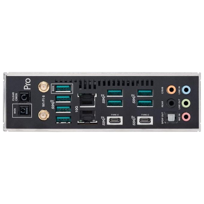 ASUS Pro WS WRX80E-SAGE SE WIFI Scheda Madre, EATX, AMD WRX80, Socket sWRX8, 8 Slot DIMM DDR4, 7 x PCIe 4.0, 3 x M.2, 8 x SATA, Intel WiFi 6, 10Gb LAN, Realtek 7.1 Surround, USB-C 3.2 Gen 2x2, Nero