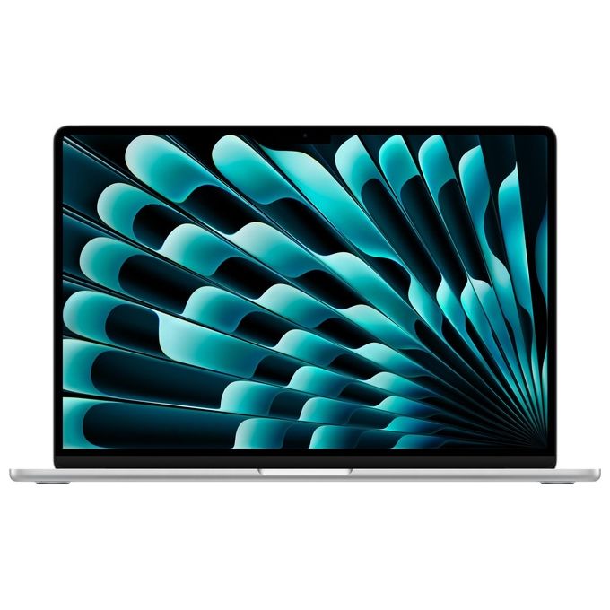 Apple MacBook Air 15'' con Chip M3 Display Liquid Retina 15.3'' Memoria Unificata 8Gb Archiviazione Ssd 512Gb Videocamera FaceTime HD 1080p Touch ID Argento
