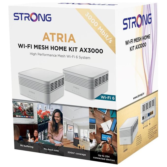 Strong Mesh Home Kit Wi-Fi 6 3000 3 Lan Gbit