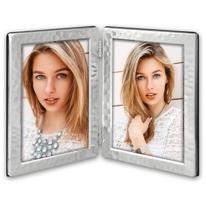 Zep Cornice Portafoto Argento Frame 2x10x15cm in Metallo