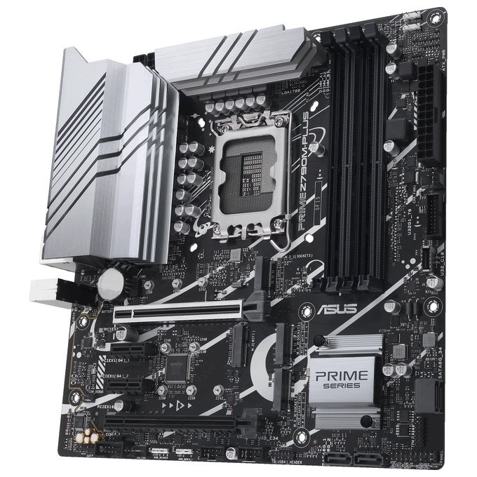 ASUS Z790M-PLUS Scheda madre Intel Z790 LGA 1700 micro ATX, 3 slo M.2, DDR5, HDMI, USB 3.2 Gen 2 Type-C, Thunderbolt USB4, Aura Sync