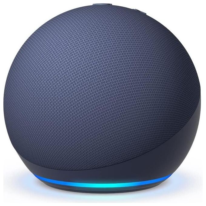 Amazon Nuovo Echo Dot 5ª Generazione Altoparlante Intelligente con Integrazione Alexa Blu Notte