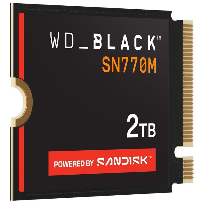 WD BLACK SN770M WDS200T3X0G SSD 2Tb Unita' di Gioco Mobile Interno M.2 2230 PCIe 4.0 x4 (NVMe)
