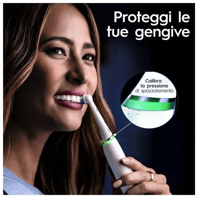 Oral-B Spazzolino Elettrico Ricaricabile iO 10 Bianco 1 Testina 1 Custodia Da Viaggio ricaricabile 1 Caricatore iO Sense
